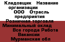 Кладовщик › Название организации ­ O’stin, ООО › Отрасль предприятия ­ Розничная торговля › Минимальный оклад ­ 17 200 - Все города Работа » Вакансии   . Мурманская обл.,Мончегорск г.